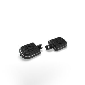BLACK DELUXE RIDER FOOTPEGS