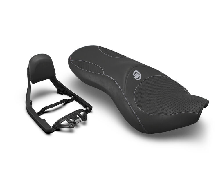 Kit Deluxe Touring Double Selle et Dossier Noir