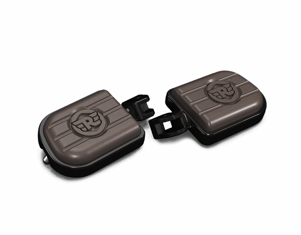 Repose-pieds Deluxe Brun et Noir