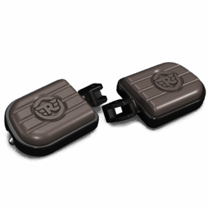 Brown And Black Deluxe Footpegs