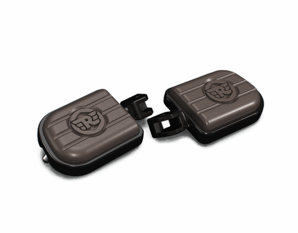Brown And Black Deluxe Footpegs