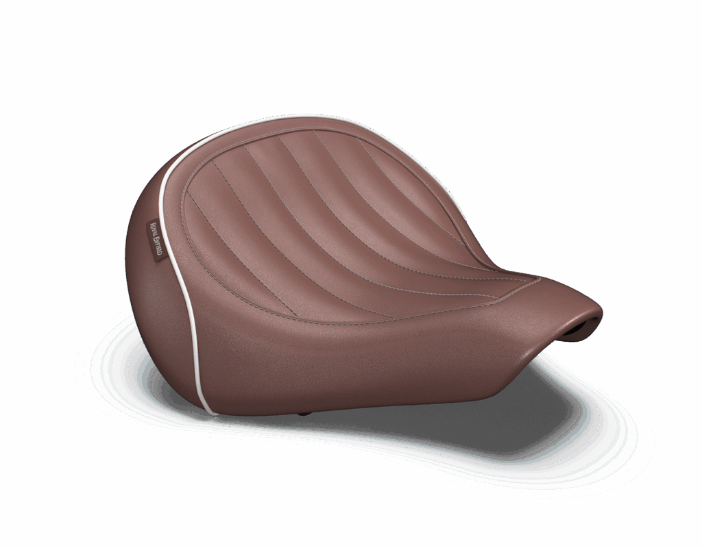 Selle de Moto Personnalisée Marron