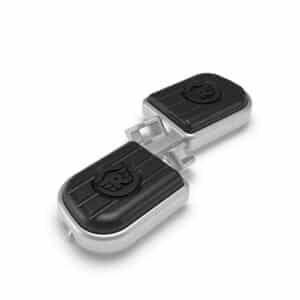 DELUXE FOOTPEG KIT, SILVER