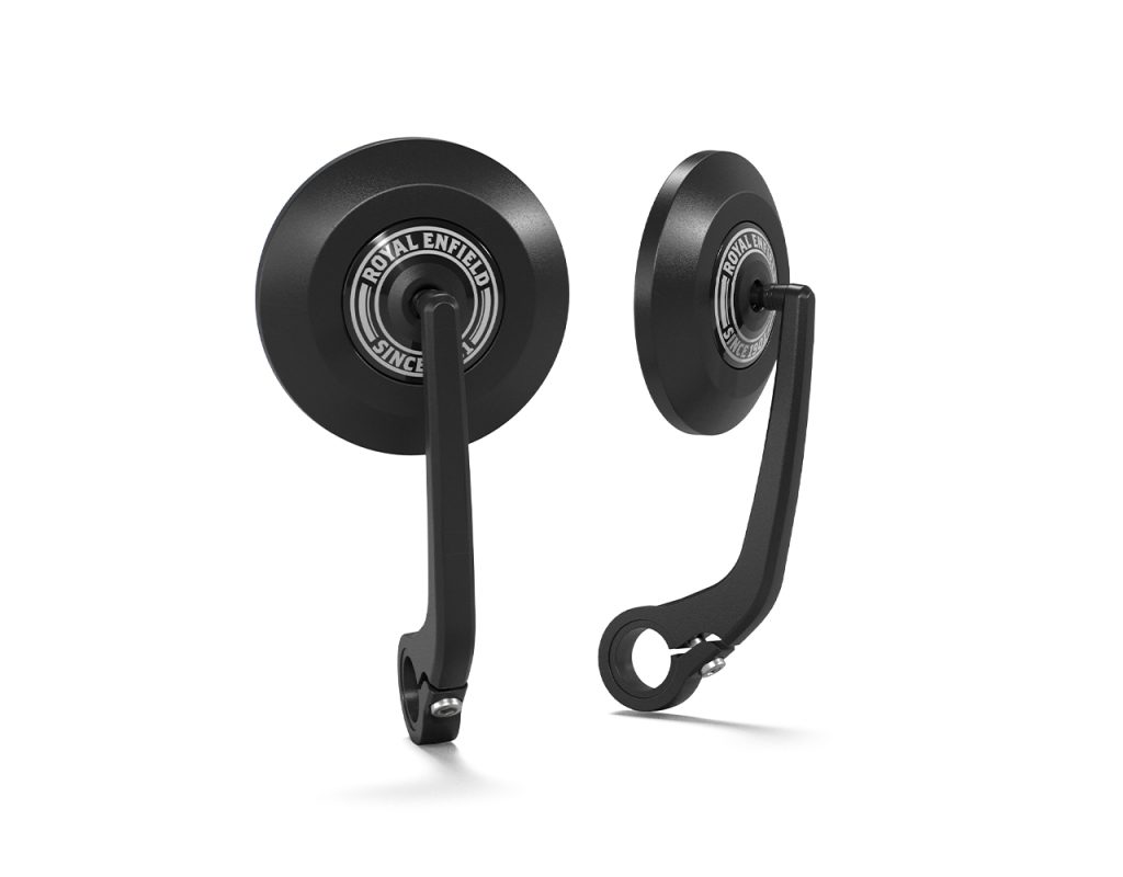 Black Round Bar End Mirrors